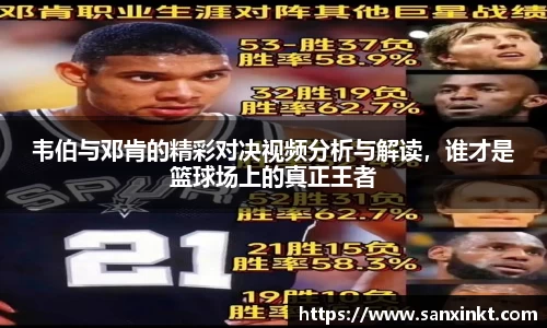 韦伯与邓肯的精彩对决视频分析与解读，谁才是篮球场上的真正王者